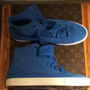 Chuck Taylor Blue Suede High Tops Like New!
